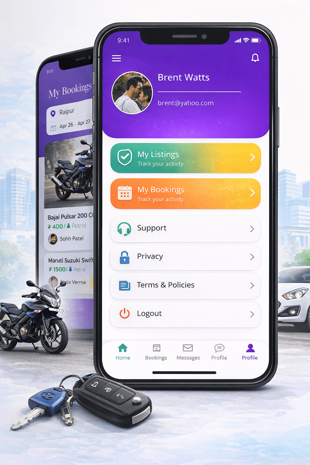 WheelORent App